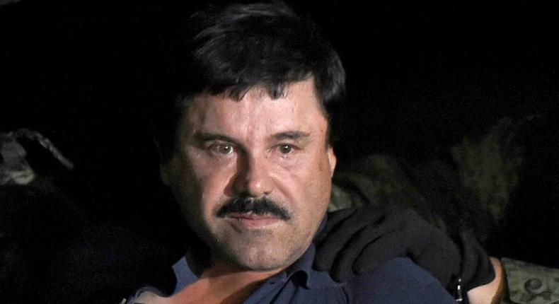 Drug kingpin Joaquin El Chapo Guzman -- seen here in January 2016 following his recapture in Mexico -- is on trial in the United States for drug trafficking