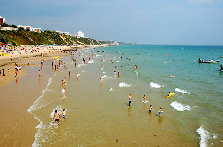 11. Bournemouth Beach — Bournemouth, Dorset: This South Coast beach is close to the city centre, and it's got something for every beachgoer. During the summer, surfers hit the waves, while fishermen can be spotted on the pier. "Real old style British beach," one user wrote.