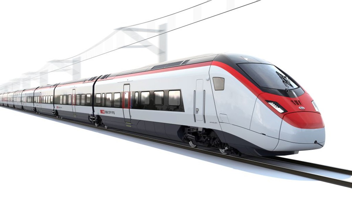 Fot. 1 EC250 Stadlera dla Kolei Szwajcarskich SBB. 29 takich składów wyjedzie na trasy w 2019 r.