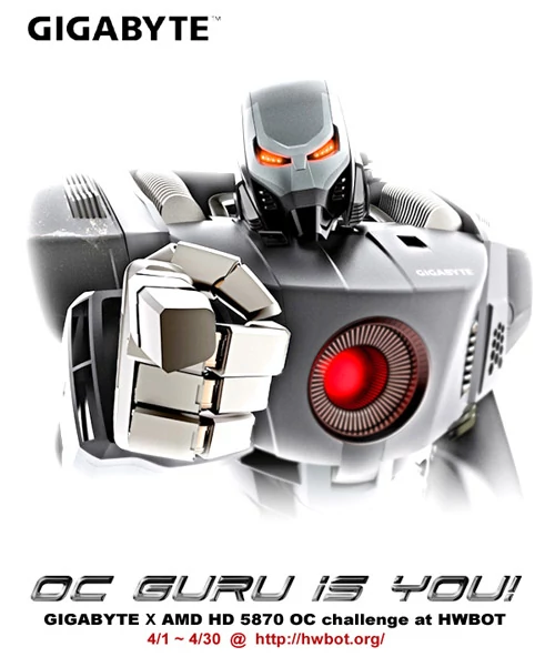 Zawody overclockerów "OC Guru is You" rozpoczynają się 1 kwietnia 2010. fot. GIGABYTE.