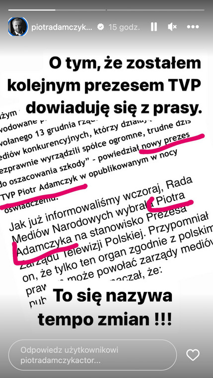 Piotr Adamczyk komentuje pomyłkę dziennikarską