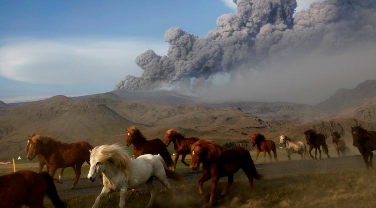 Az Eyjafjallajökull 2010-es kitörése Izlandon - most nem lesz ekkora a banzáj