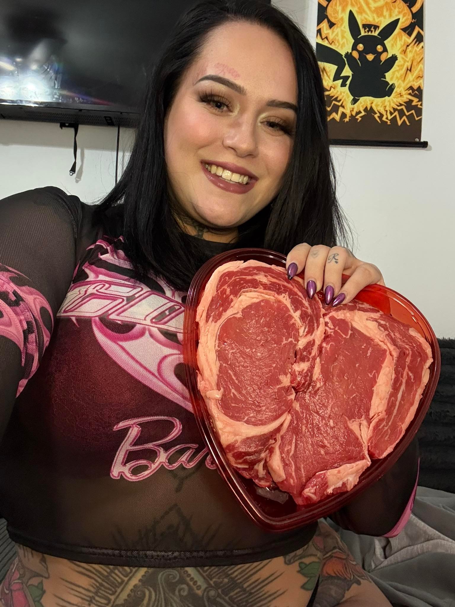 Wendy je závislá na surovom mäse.