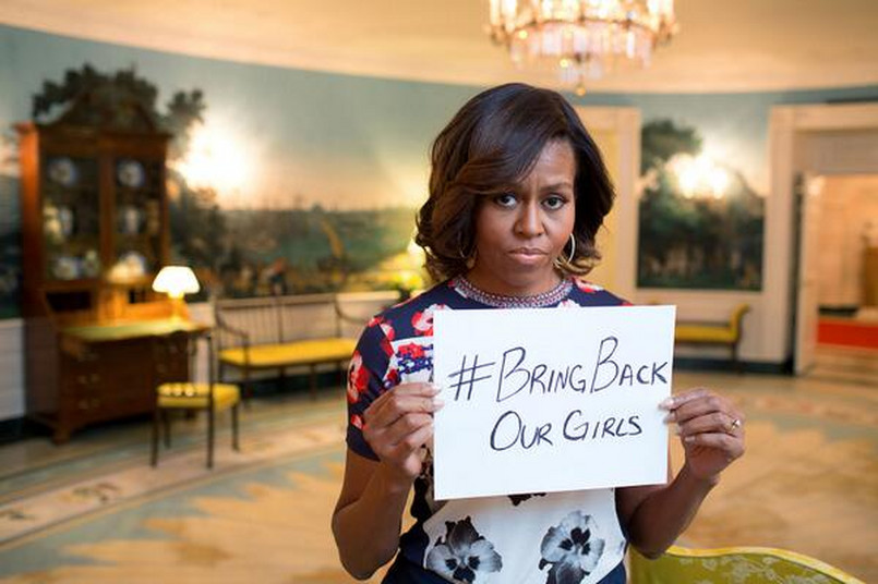 "Oddajcie nam nasze dziewczynki": Michelle Obama i Angelina Jolie apelują do porywaczy z Boko Haram
