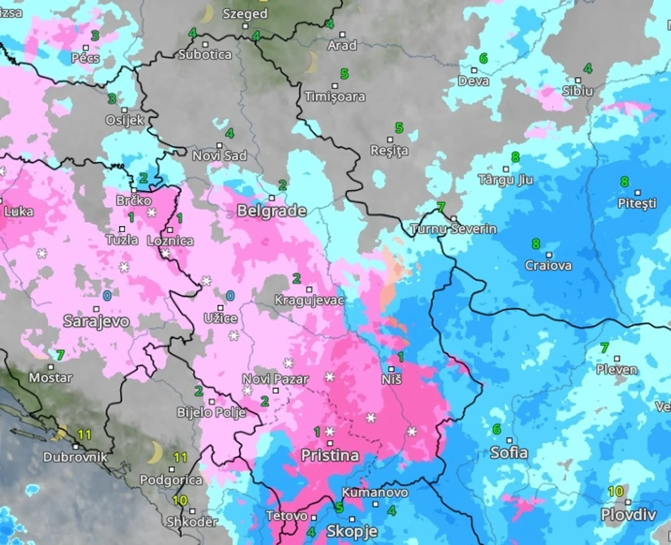 Sneg u četvrtak u 18 sati