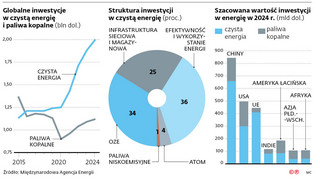 Globalne inwestycje w czystą energię i paliwa kopalne (bln dol.)
