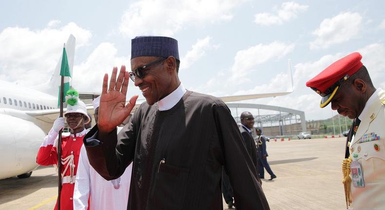 President Muhammadu Buhari leaves Nigeria for Germany on October 13, 2016 