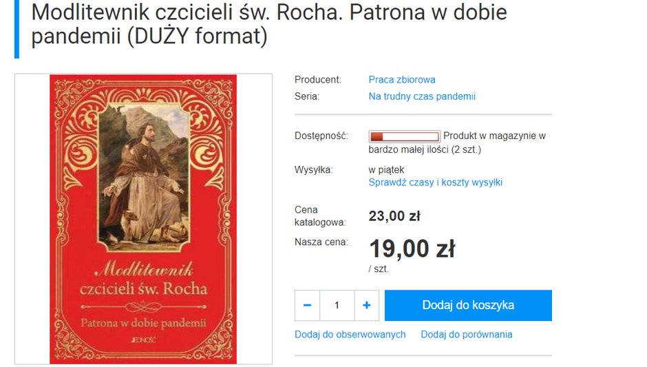 Modlitewnik czcicieli św. Rocha