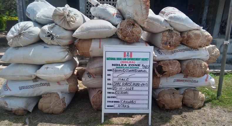 NDLEA seizes 4.8 tonnes of skunk in 5 states  [Facebook:NDLEA]