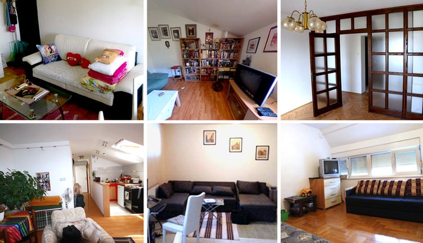 Razne vrste stanova za iznajmljivanje u ponudi