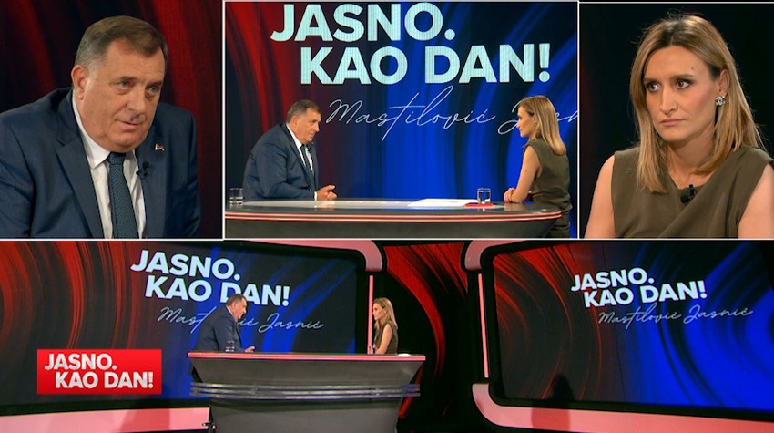 Milorad Dodik, emisija "Jasno. Kao dan!"