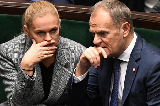 Donald Tusk i Barbara Nowacka