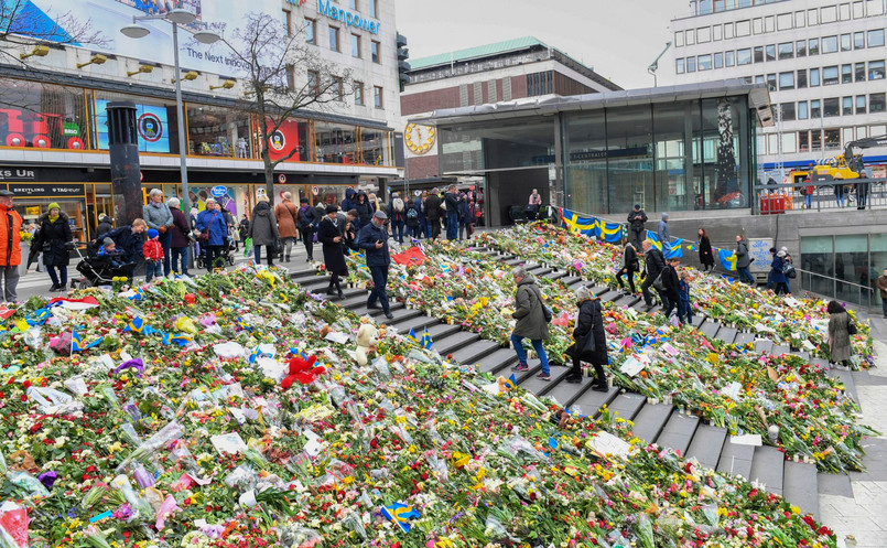 Miejsce zamachu w Sztokholmie