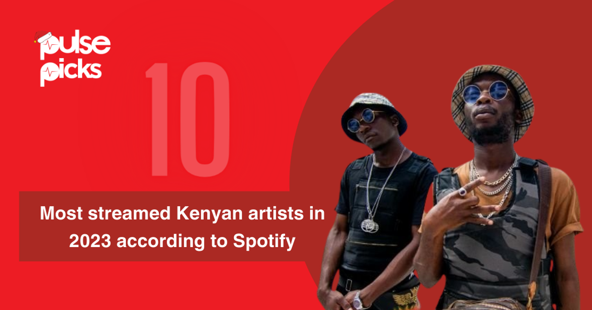 Top 10 most streamed Kenyan artists in 2023 according to Spotify [Pulse
