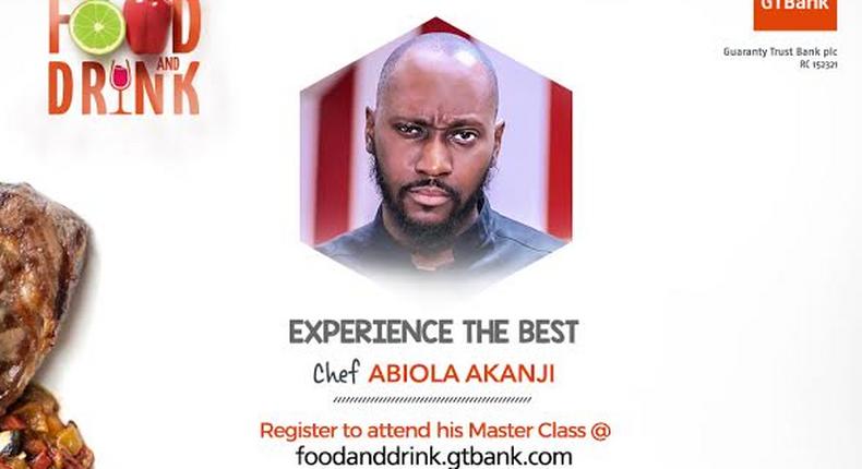 Chef Stone is coming to the GTBank Food and Drink Fair