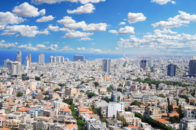 Białe miasto w Tel-Awiwie