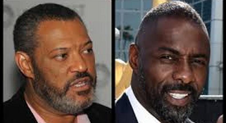 L-R; Laurence Fishburne, Idris Elba 