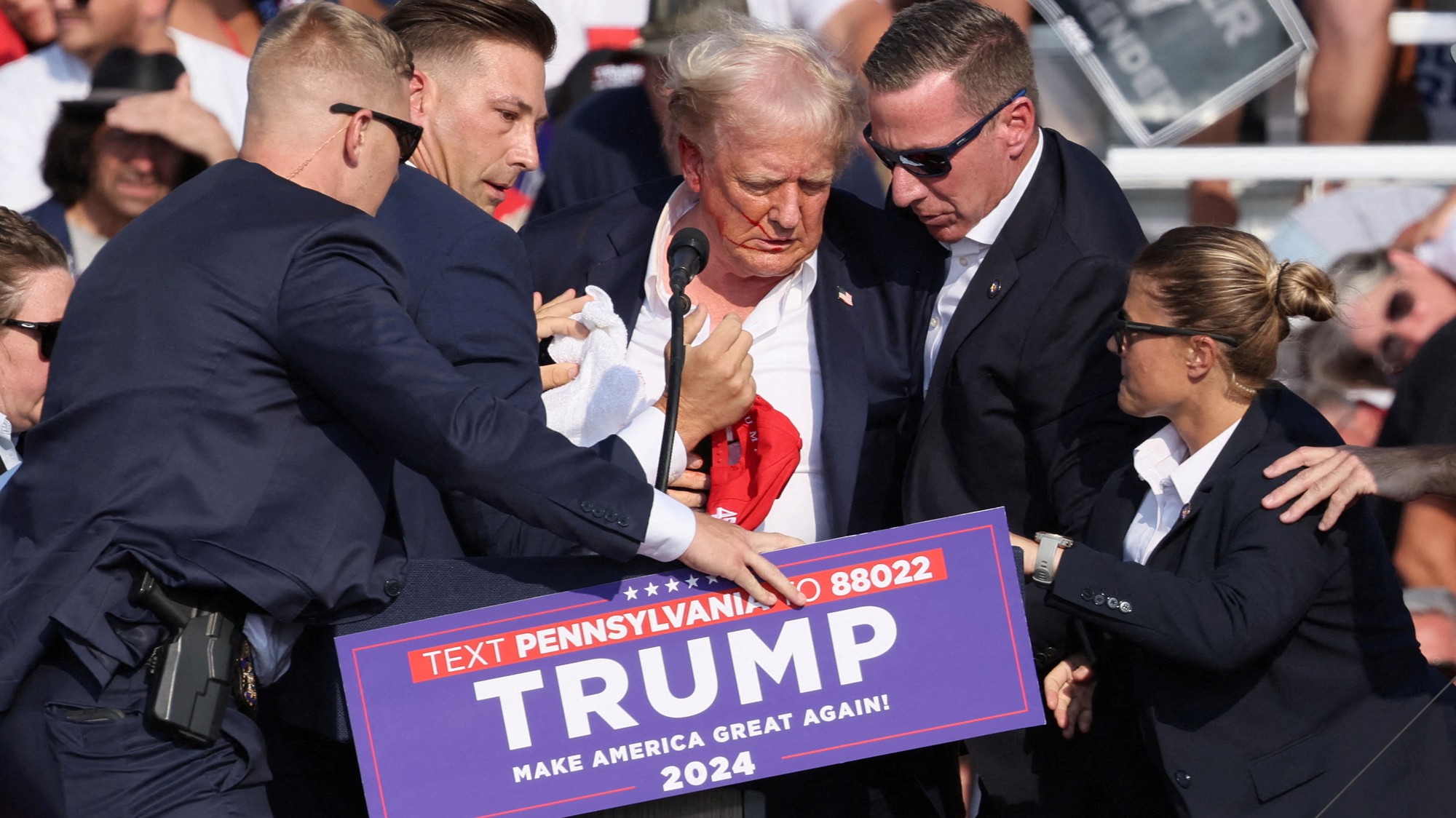 Donald Trump po atentáte na mítingu v meste Butler