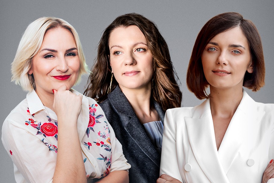 Od lewej: Dominika Nawrocka, Agnieszka Kulczycka i Agnieszka Pakulska