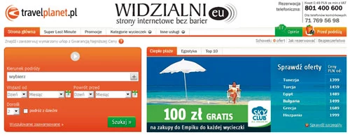Największe polskie sklepy w sieci są na bakier z dostępnością dla niepełnosprawnych. Travelplanet jako jedyny zapowiedział rychłe zmiany, które mają poprawić tę sytuację.