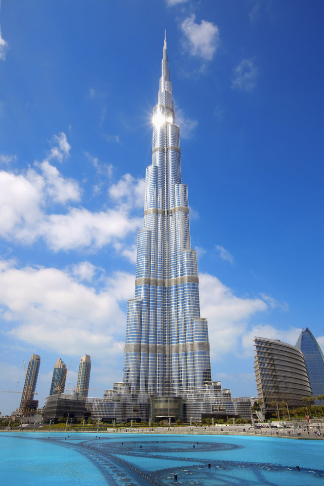 19. Burj Khalifa w Dubaju, Zjednoczone Emiraty Arabskie