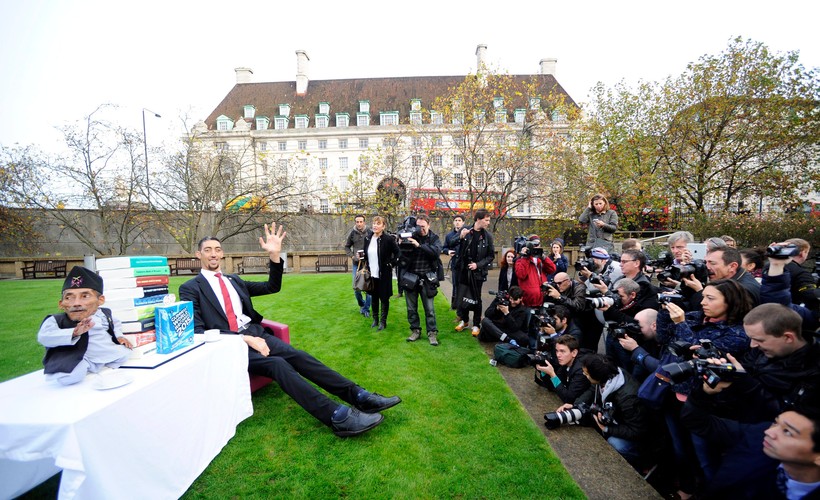 Spotkanie najwyszego i najniższego człowieka świata