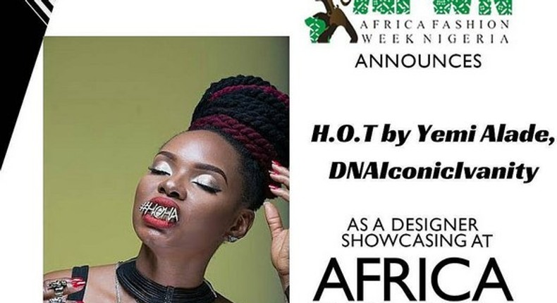 Yemi Alade to debut her House Of Tangerine brand at the 2016 Africa Fashion Week Nigeria 