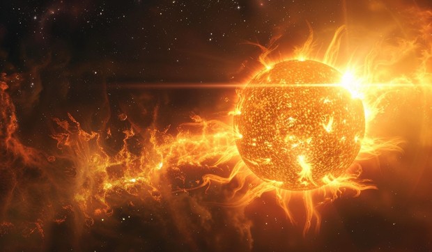 Ilustracija: eksplozija Sunca