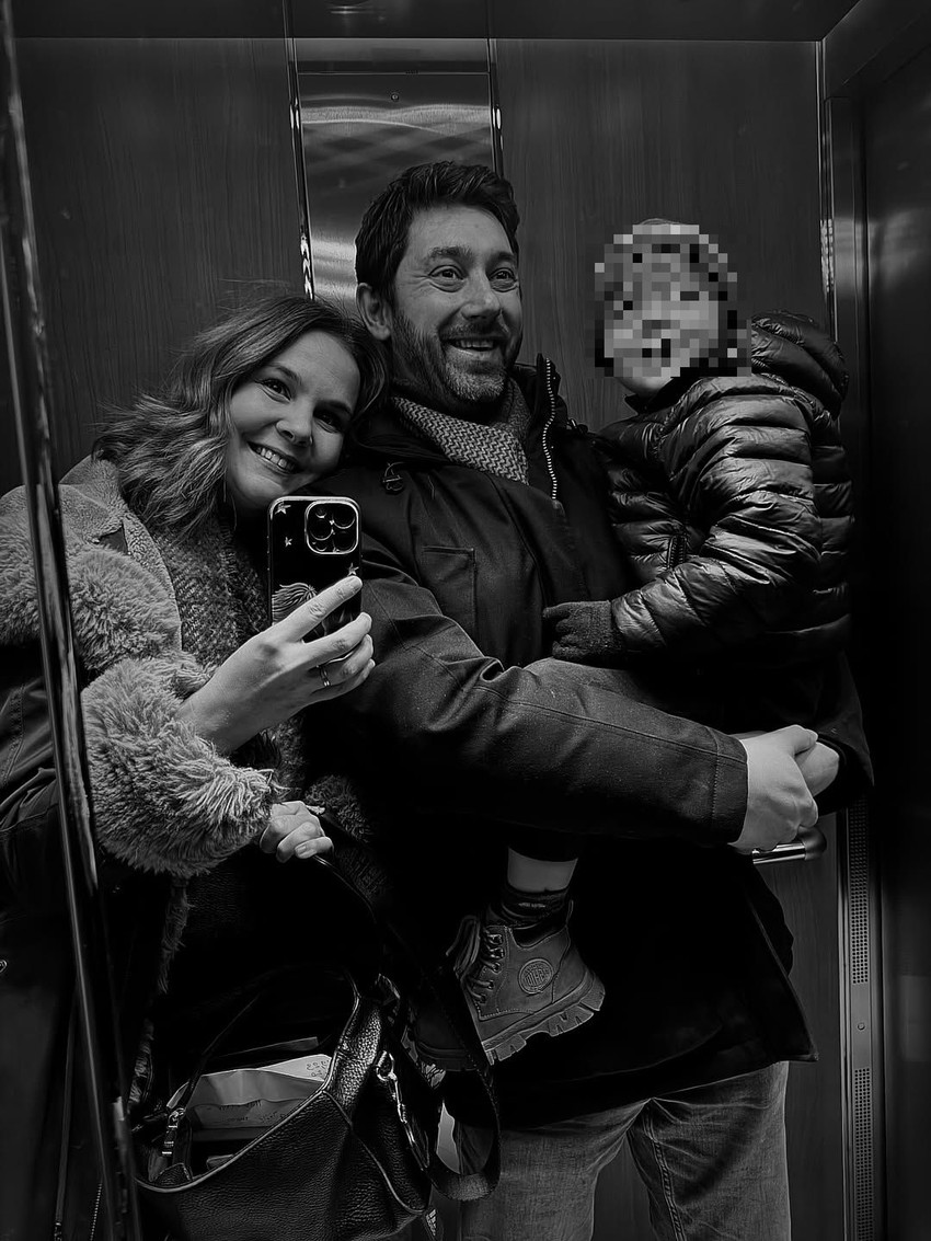 Nevena sa sinom i mužem