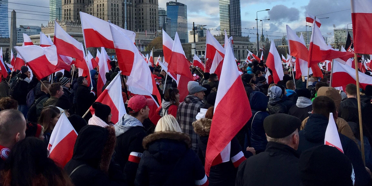 Jeden marsz w Warszawie 