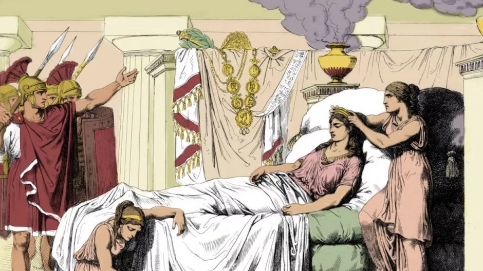 Śmierć Kleopatry. Czy władczyni Egiptu faktycznie zginęła od ukąszenia kobry? Fot. Science Source/Photo Researchers History/Getty Images