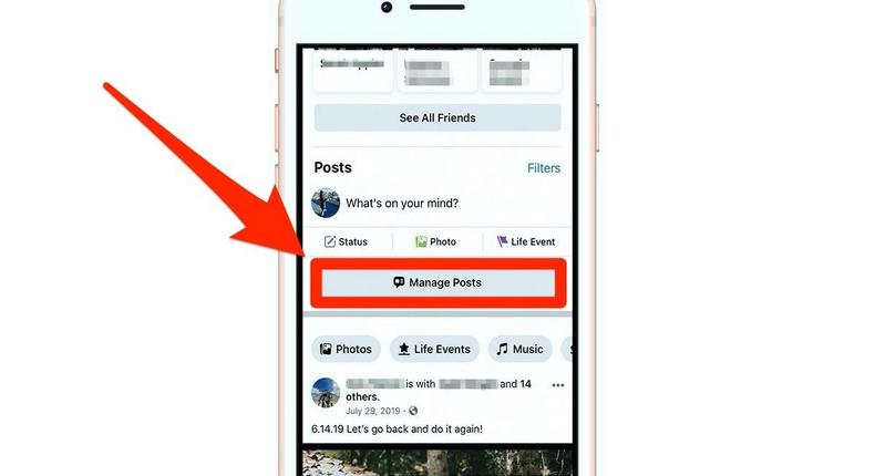 facebook manage activity