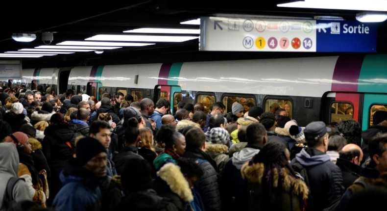 The transport strikes have hit Paris the most