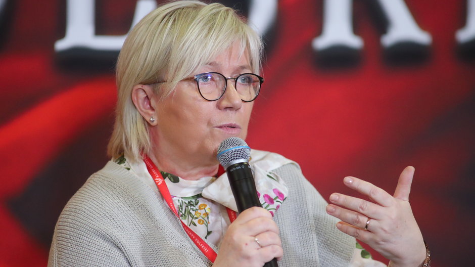 Julia Przyłębska podczas zjazdu klubów "Gazety Polskiej" w Spale, 1 października 2022 r.