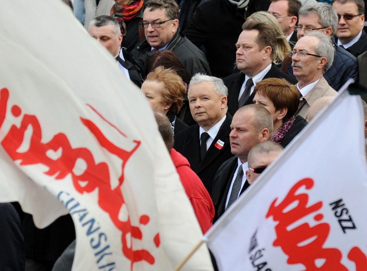 jarosław kaczyński demonstracja protest