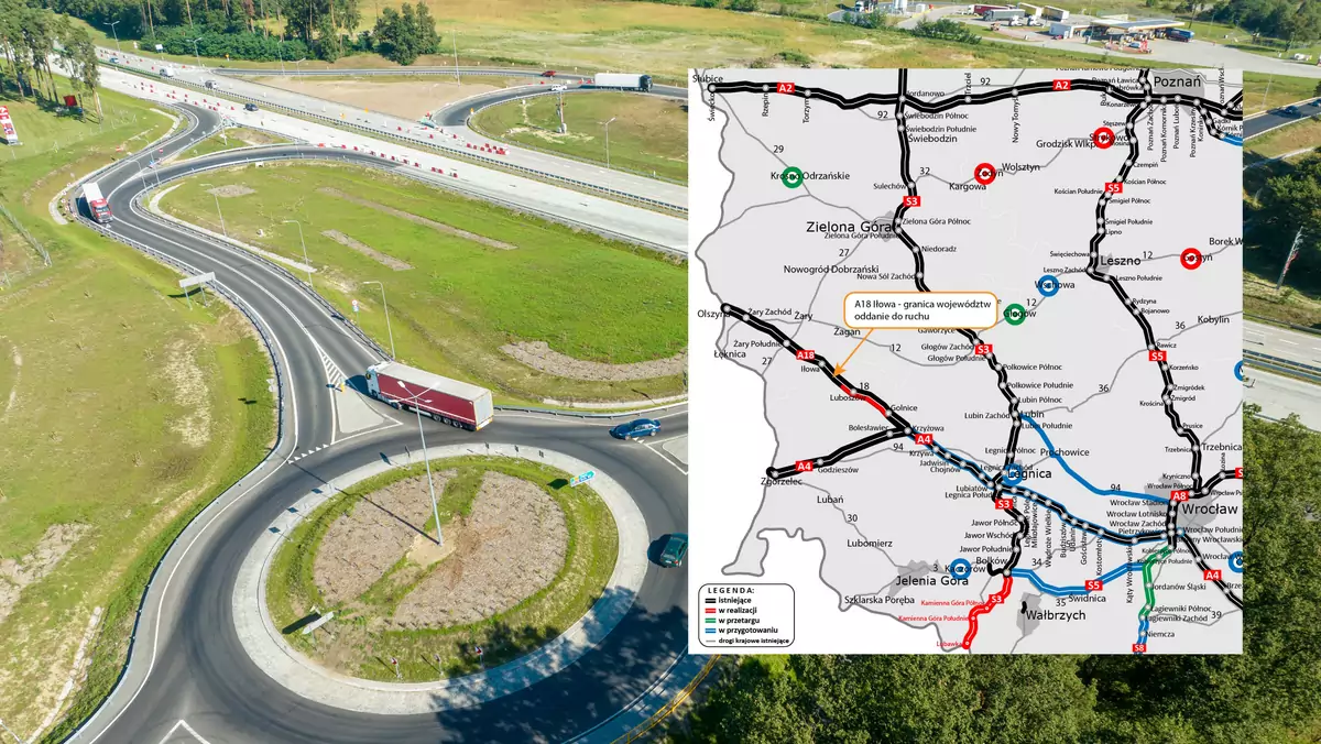 Kierowcy mogą już jeździć kolejnym odcinkiem nowej autostrady w woj. lubuskim