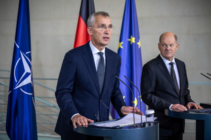 Jens Stoltenberg i Olaf Šolc