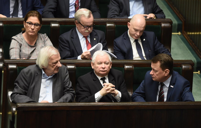 Kaczyński nie pojawił się na minucie ciszy