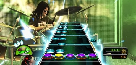 Screen z gry "Guitar Hero: Metallica"