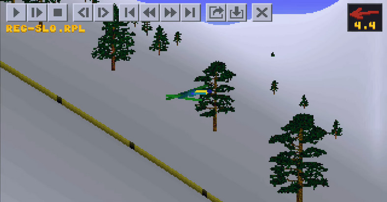 Zrzut ekranu z gry "Deluxe Ski Jump"