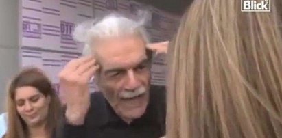 Omar Sharif uderzył fankę. Wideo