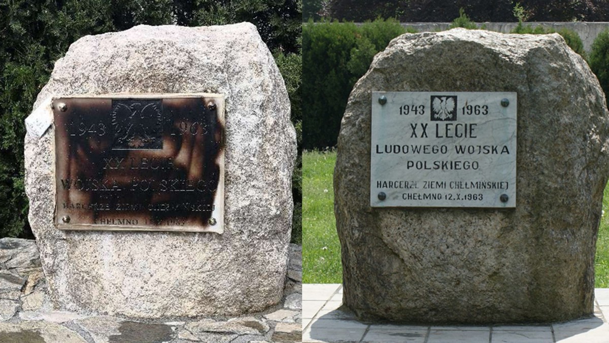 64-letni mężczyzna jest podejrzany o zamalowanie kamienia pamiątkowego XX-lecia Ludowego Wojska Polskiego. Nie wiadomo, czy sprawca zdawał sobie sprawę, że monument upamiętnia również ofiary zbrodni katyńskiej.