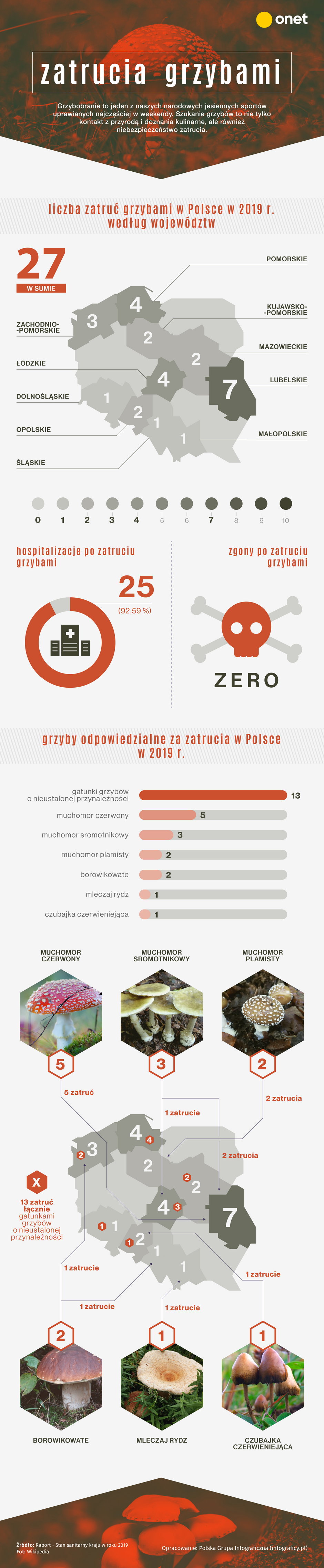 Zatrucia grzybami [INFOGRAFIKA]