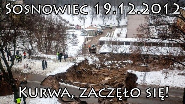 sosnowiec osuwisko koniec świata