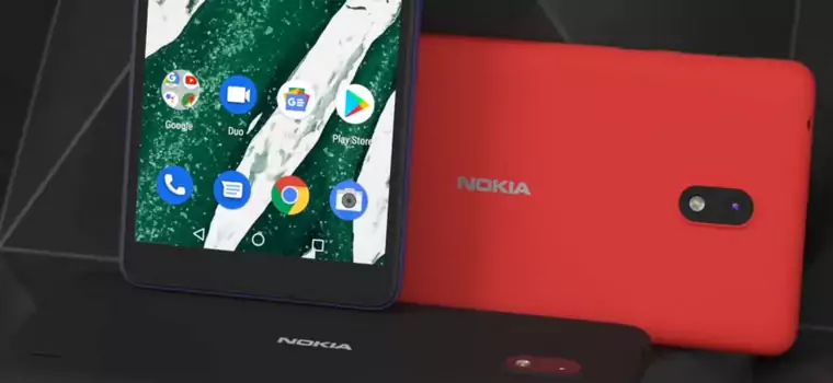 Nokia 1.3 na renderze. To prosty smartfon z Androidem Go