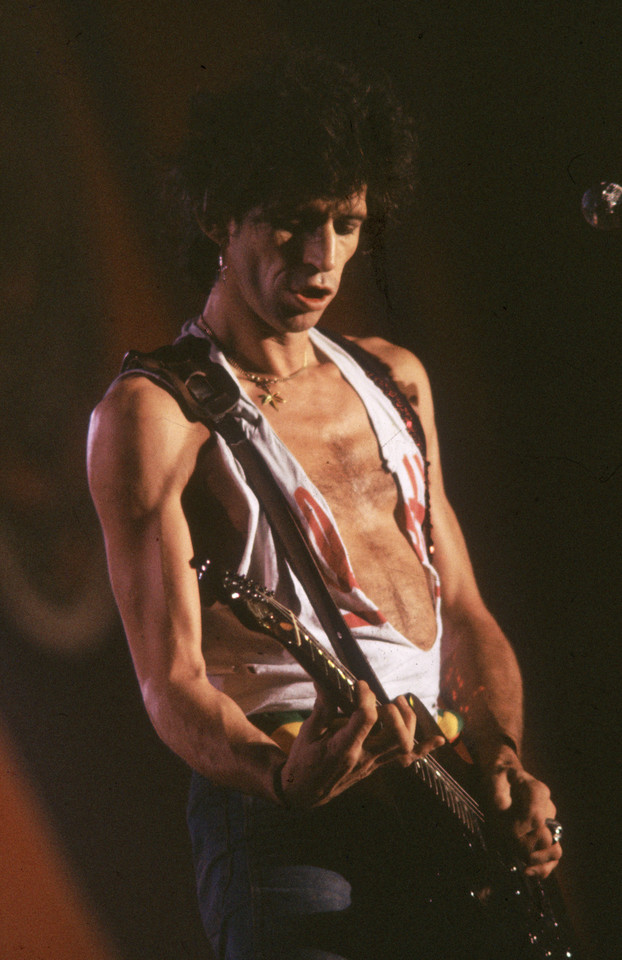 Keith Richards w latach 80. (fot. Getty Images)