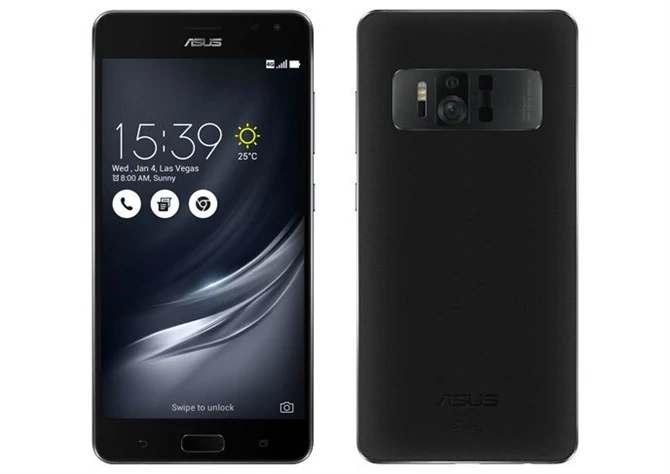 Asus ZenFone AR - z tyłu widzimy charakterystyczne czujniki potrzebne do działania technologii Tango