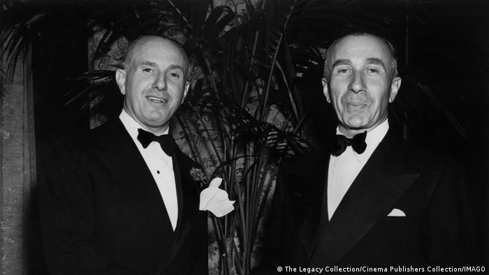 Jack Warner i Harry Warner na uroczystości wręczenia Nagród Akademii Filmowej w 1948 roku