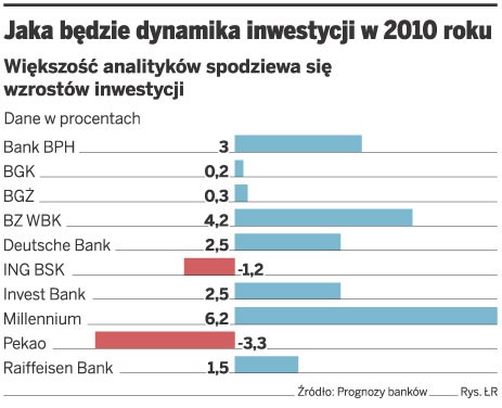 Jaka będzie dynamika inwestycji w 2010 roku