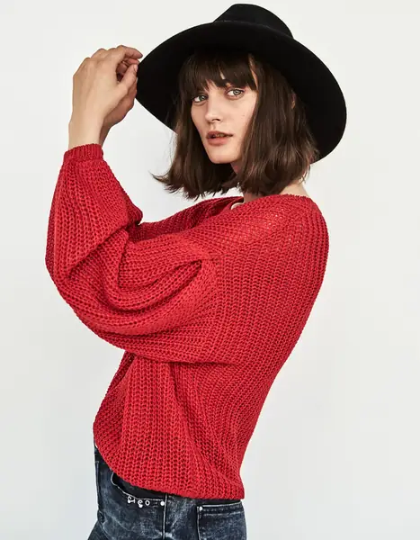 Sweter z luźnymi rękawami, Stradivarius, 75,90 zł